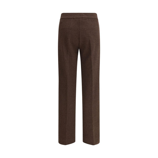 Avenue Montaigne Brown Polyester Casual Pants