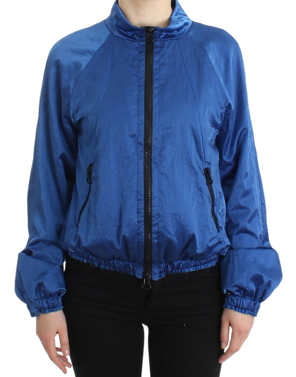 GF Ferre Chic Blue Bomber Jacket for Elegant Outings