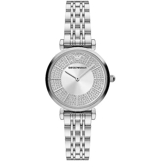 Emporio Armani Elegant Silver-Toned Women's Watch - Qutton