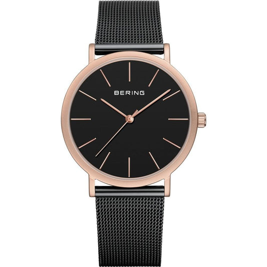 BERING Black Stainless Steel Dress Watch