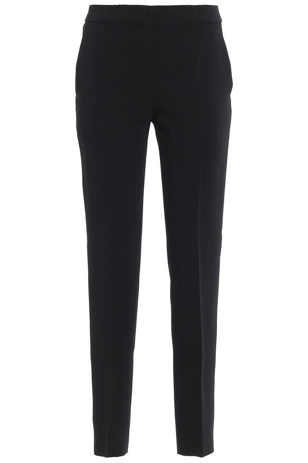 Boutique Moschino Elegant Satin Trousers with Side Zip