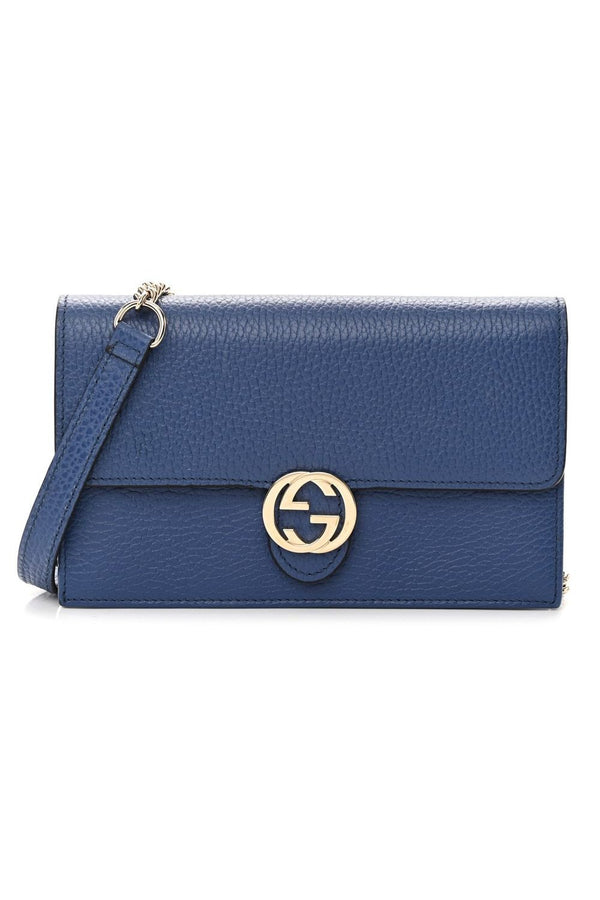 Gucci Blue Leather Crossbody Bag - Elite ÉCLAT