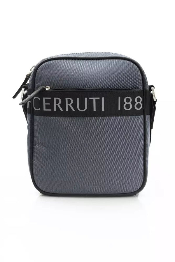 Cerruti 1881 Gray Nylon Crossbody Bag - Elite ÉCLAT