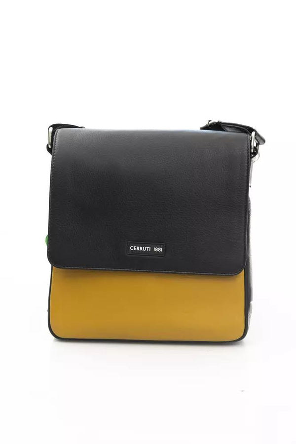Cerruti 1881 Yellow Leather Crossbody Bag - Elite ÉCLAT