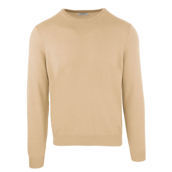 Malo Beige Cashmere Blend Roundneck Sweatshirt