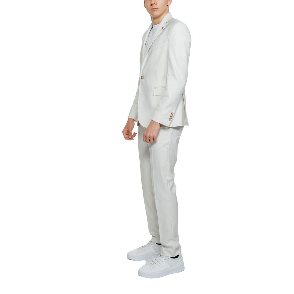 Mulish Beige Polyester Two-Piece Suit