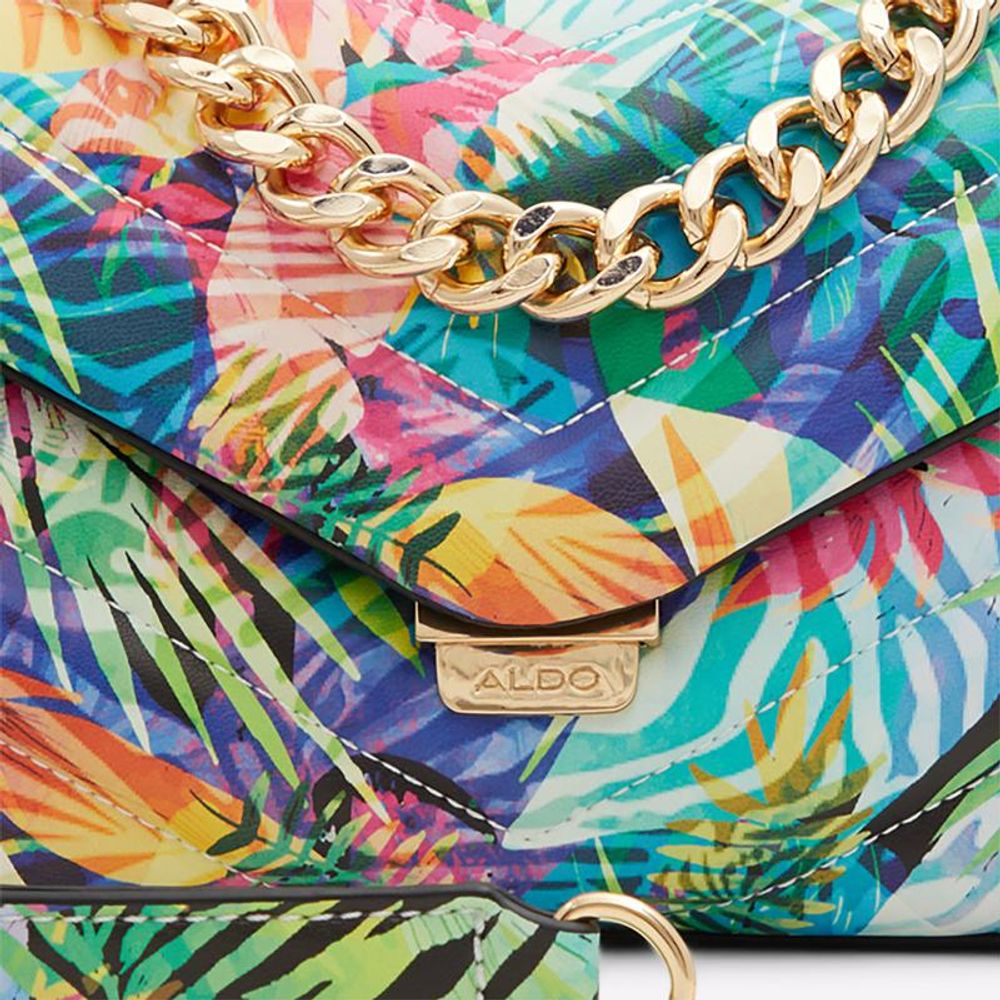 ALDO Light Blue Polyethylene Shoulder Bag