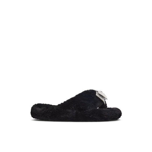 ALDO Black Polyester Slippers
