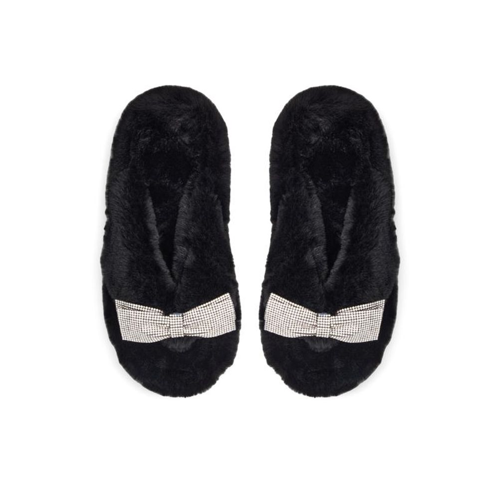 ALDO Black Polyester Slippers