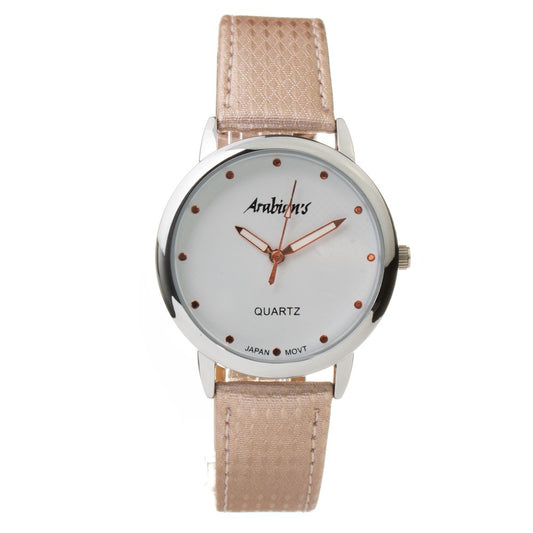 ARABIANS Multicolor Leather Dress Watch