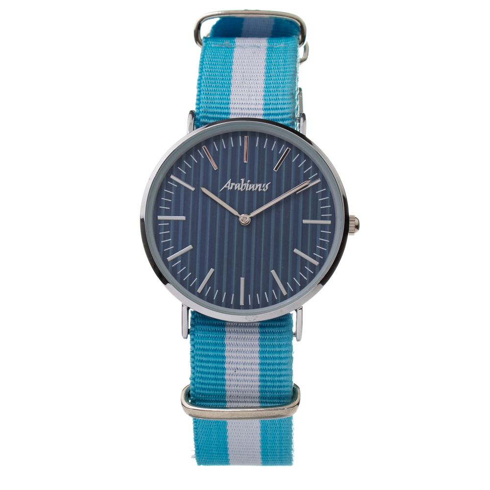 ARABIANS Light Blue Textile Dress Watch