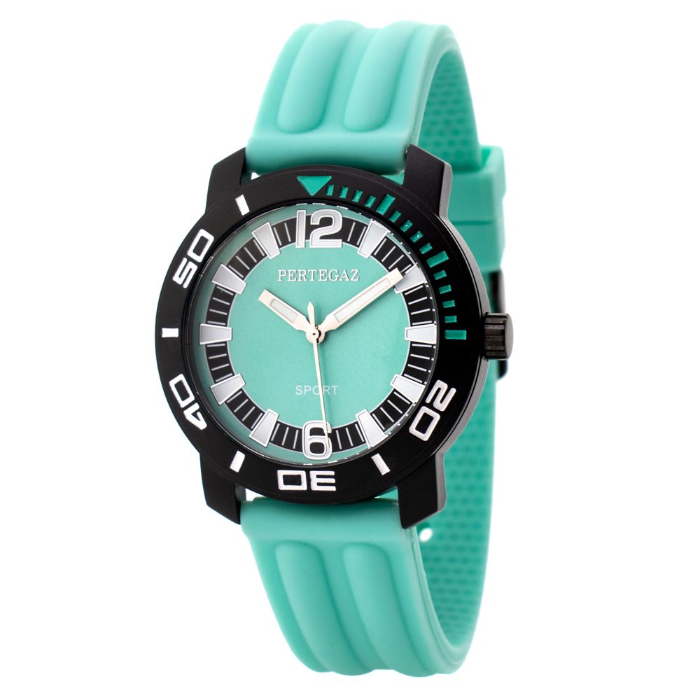 PERTEGAZ Green Rubber Sport Watch