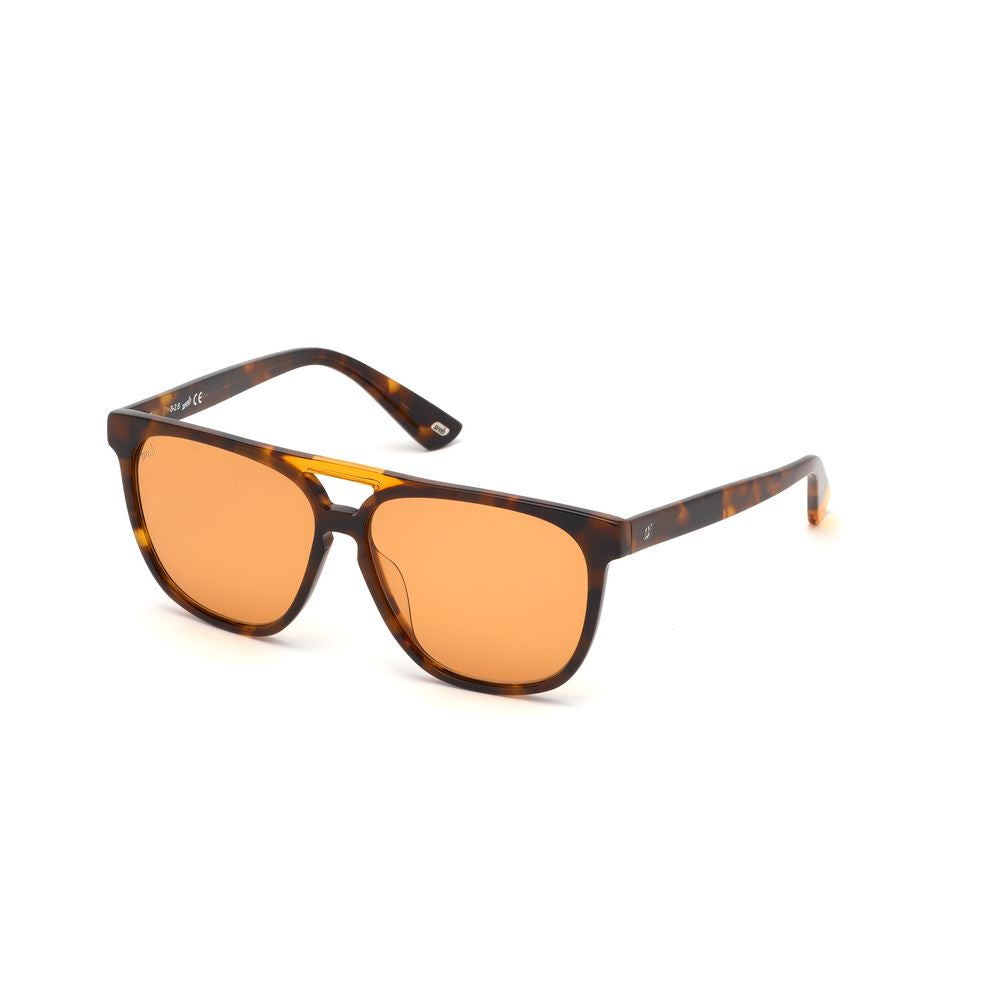 WEB EYEWEAR Brown Plastic Sunglasses
