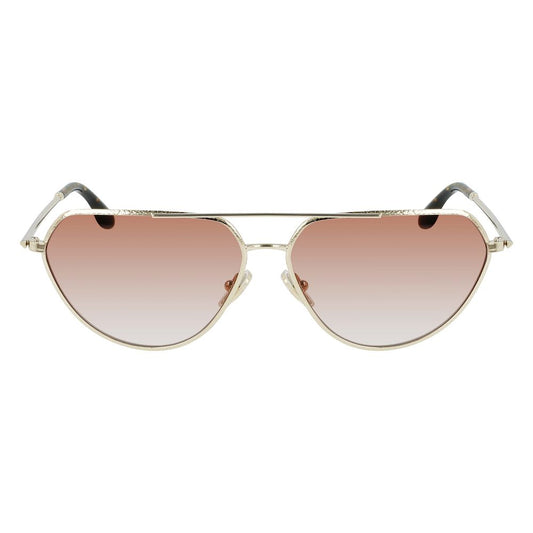 Victoria Beckham Gold Metal Sunglasses