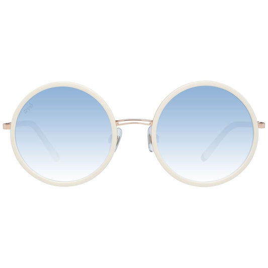 WEB EYEWEAR Beige Metal Sunglasses