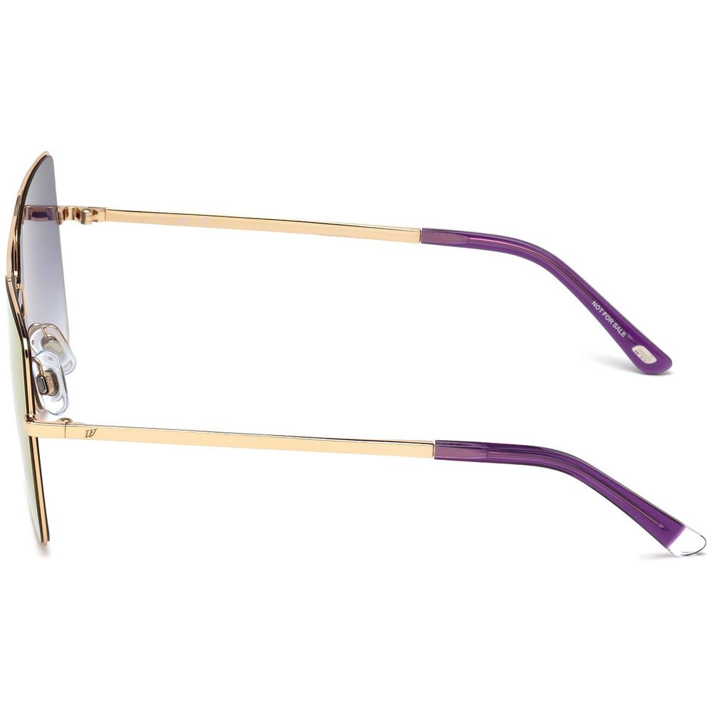 WEB EYEWEAR Gold Metal Sunglasses
