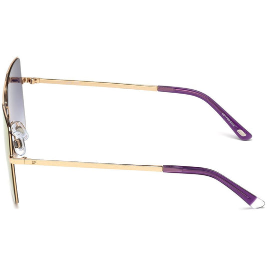 WEB EYEWEAR Gold Metal Sunglasses