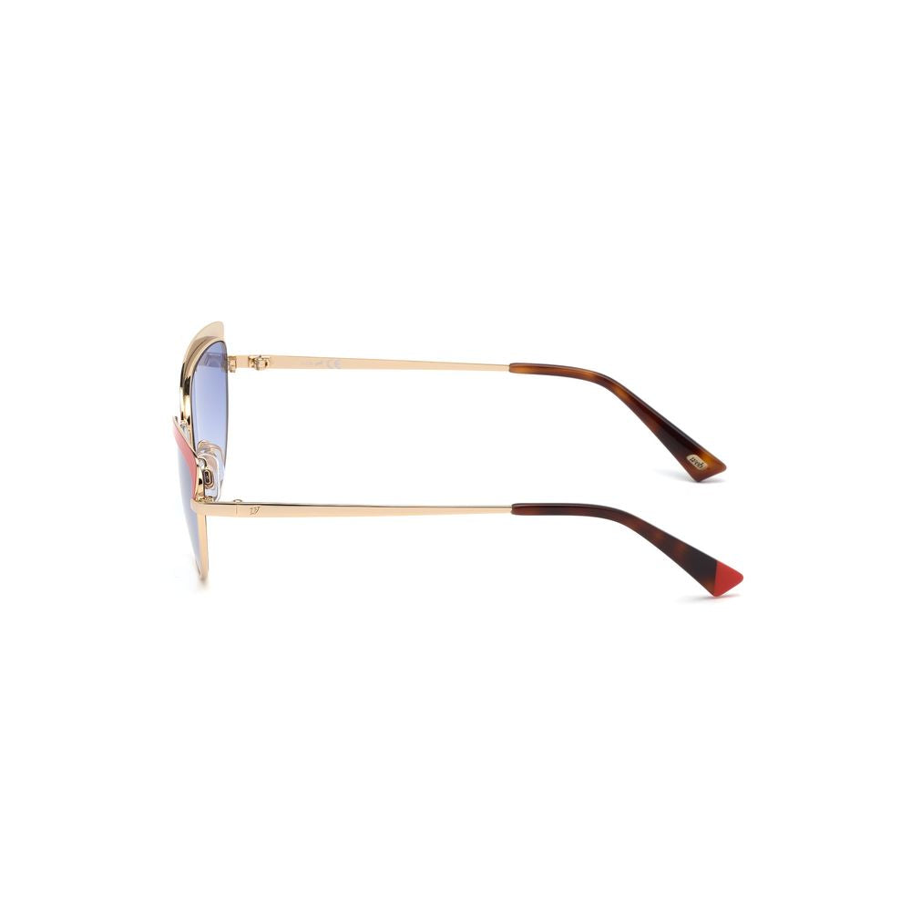 WEB EYEWEAR Gold Metal Sunglasses