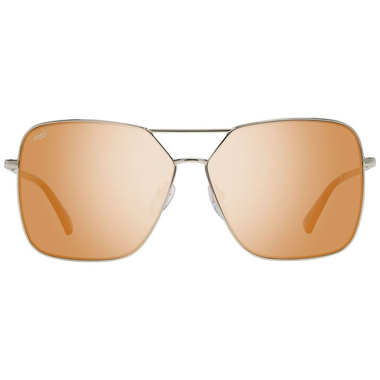 WEB EYEWEAR Gold Metal Sunglasses