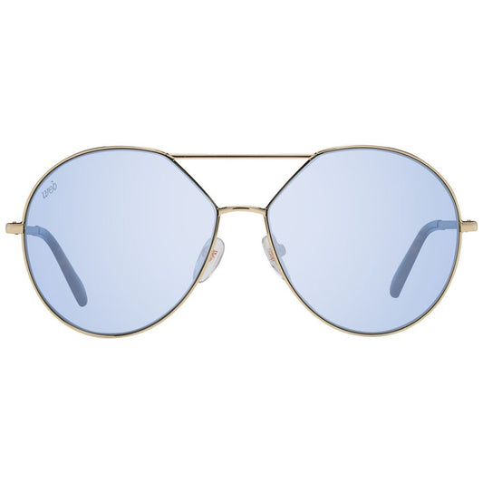 WEB EYEWEAR Gold Metal Sunglasses