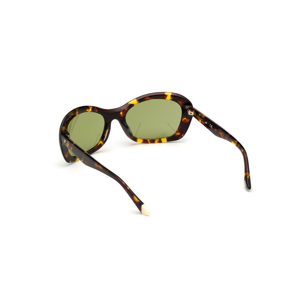 WEB EYEWEAR Brown Plastic Sunglasses