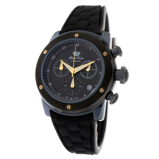 GLAM ROCK Black Synthetic Sport Watch