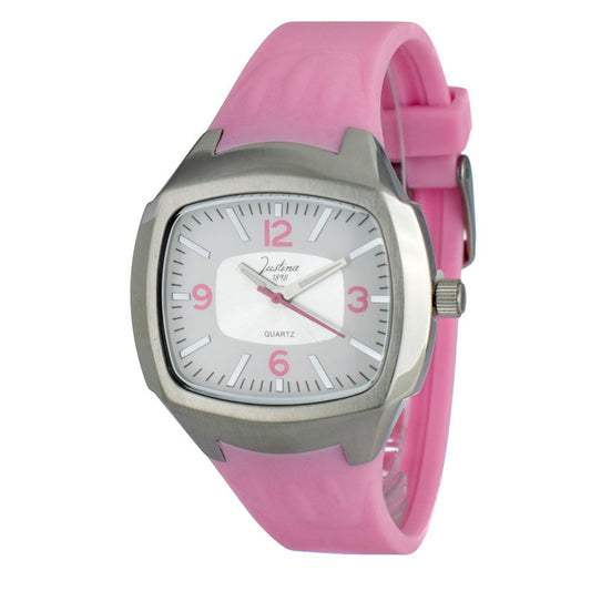 JUSTINA Multicolor Rubber Dress Watch
