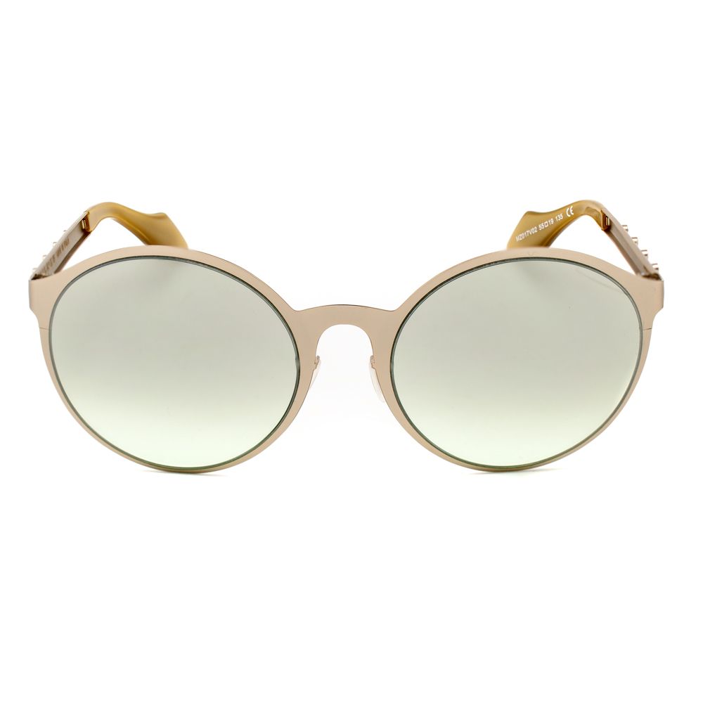 MILA ZB Gold Metal Sunglasses
