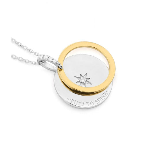 SECRECY Gray Silver Necklace