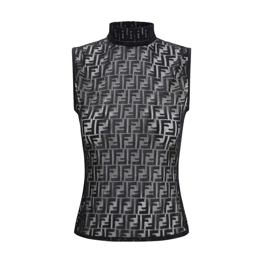 Fendi Black Polyamide Top