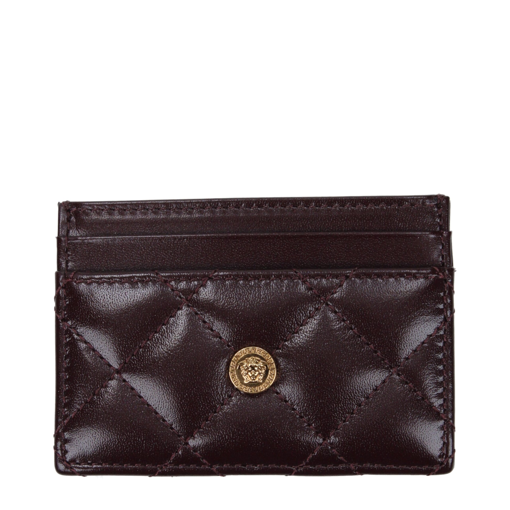 Versace Purple Leather Cardholder