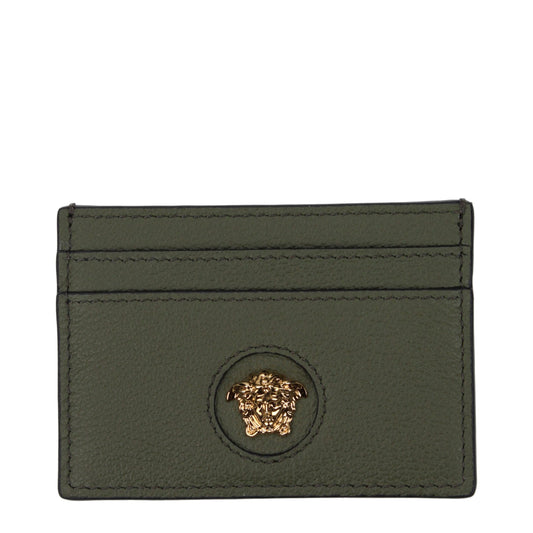 Versace Green Leather Cardholder