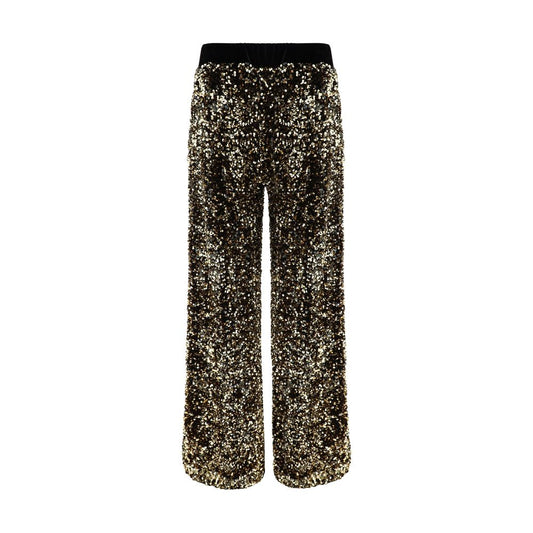 Ella Gold Polyamide Casual Pants