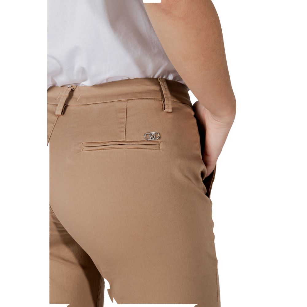 Liu Jo Beige Cotton Chino Pants