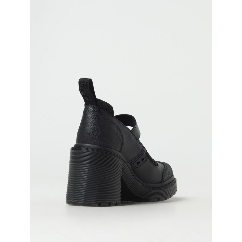 Dr. Martens Black Leather Platform Pumps