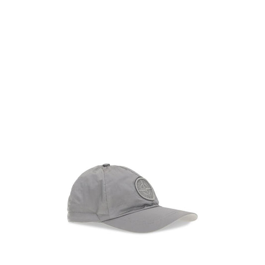 Stone Island Gray Nylon Cap (Baseball Hat)