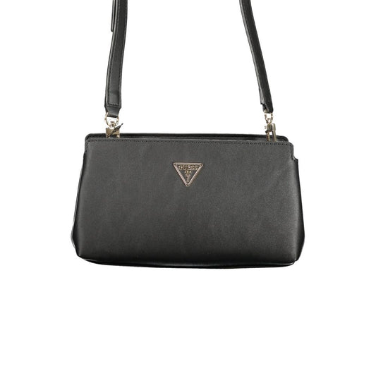 Guess Jeans Nero Poliuretano Female Shoulder Bag