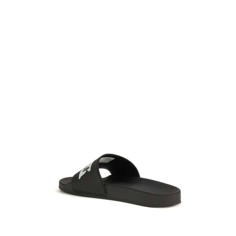 Balenciaga Black Rubber Sandals