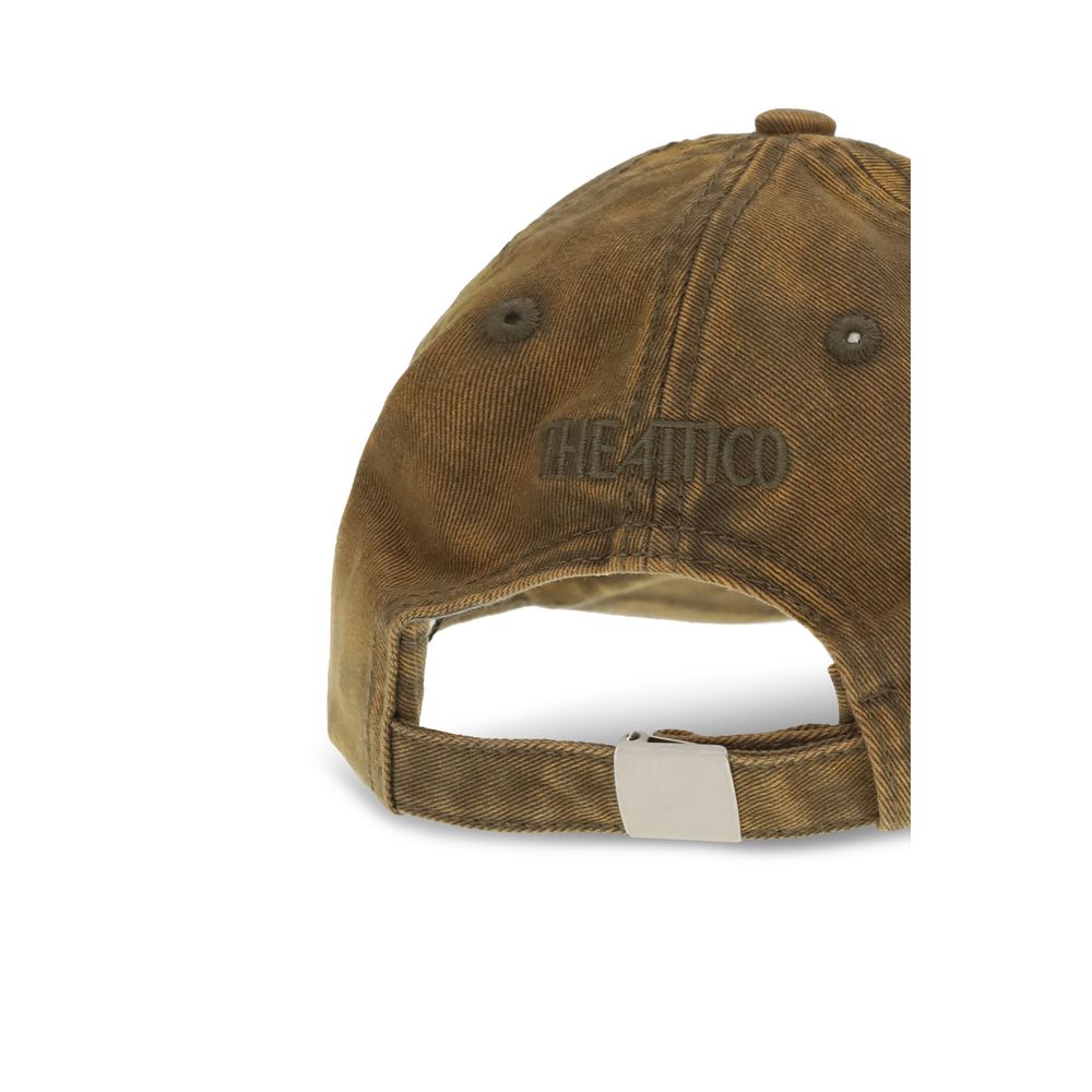 The Attico Brown Cotton Cap (Baseball Hat)