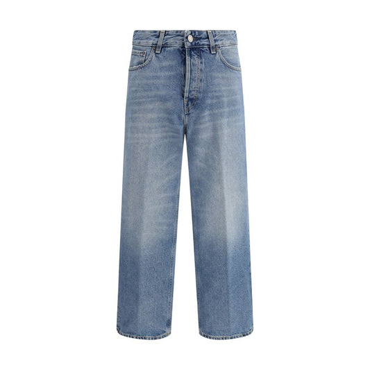 Haikure Blue Cotton Boyfriend Jeans
