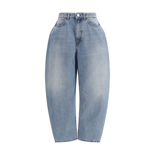Rohe Blue Cotton Straight-Leg Jeans