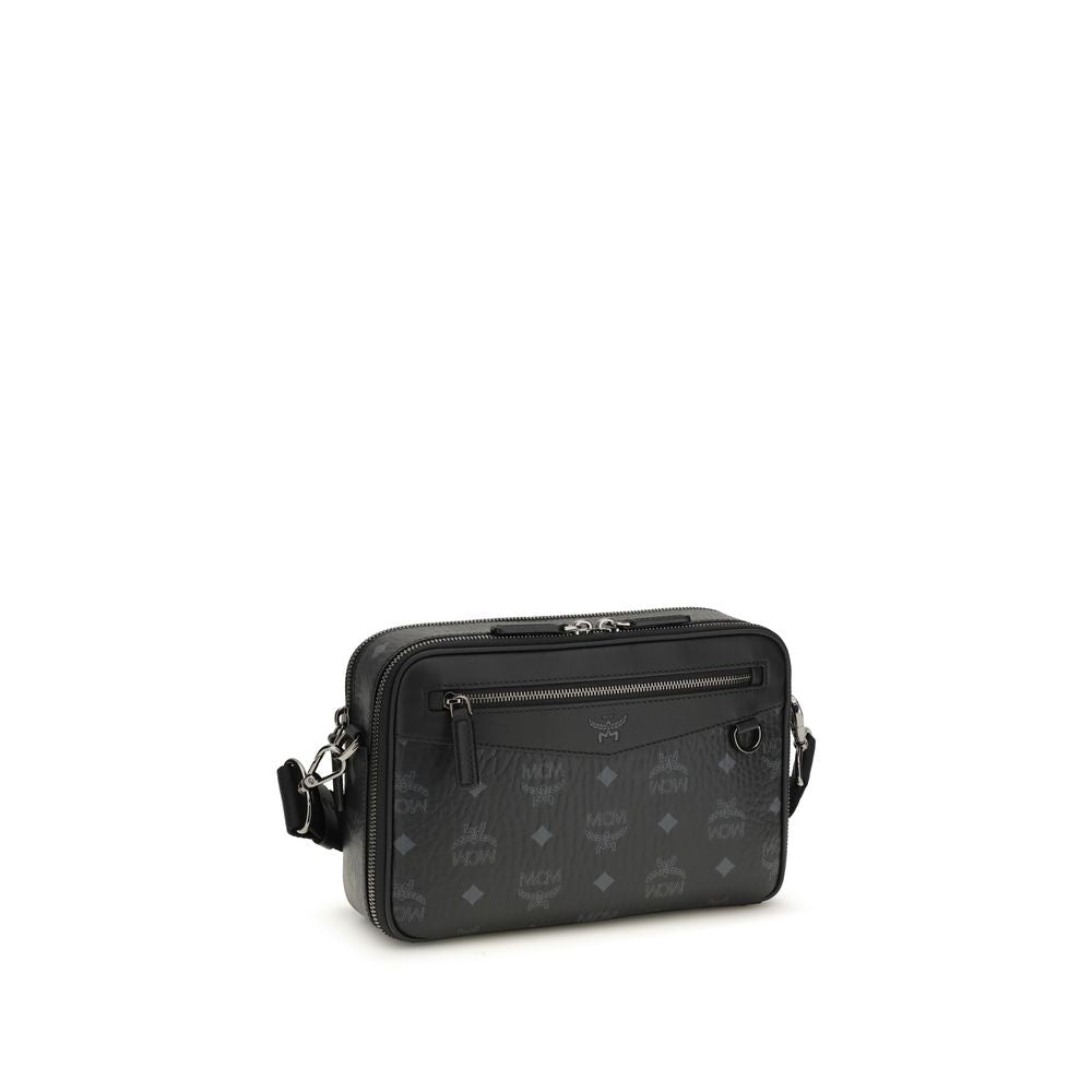 MCM Black Fabric Shoulder Bag