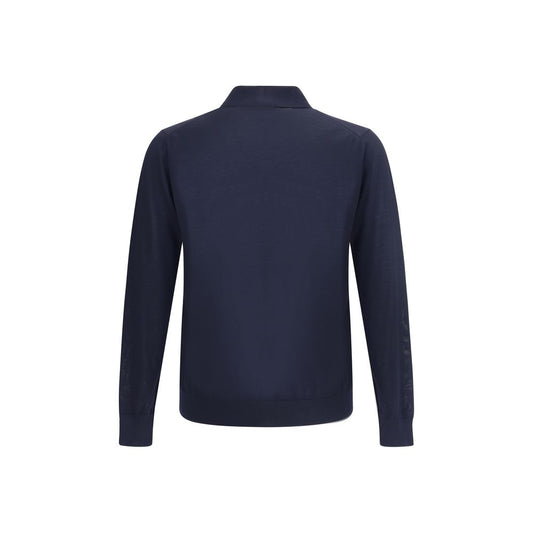 Prada Blue Fleece Wool Sweatshirt