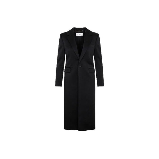 Saint Laurent Black Acetate Coat