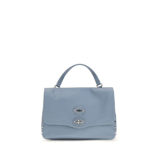 Zanellato Light Blue Calf Leather Bos Taurus Handbag