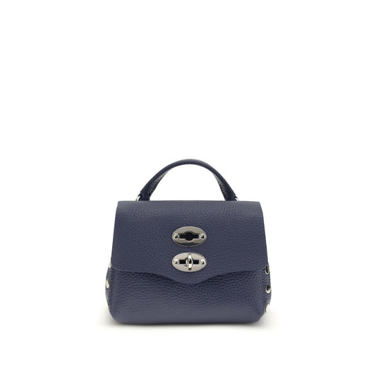 Zanellato Blue Calf Leather Bos Taurus Shoulder Bag