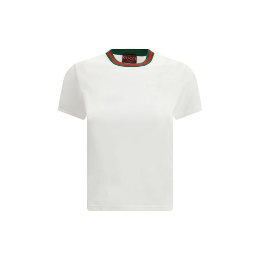 Gucci White Cotton T-Shirt
