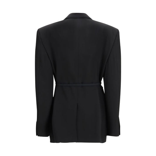 Balenciaga Black Wool Jackets And Coat