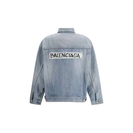 Balenciaga Light Blue Cotton Denim Jacket
