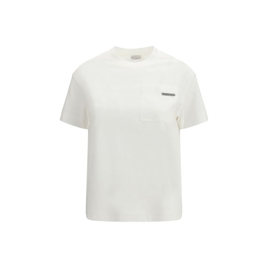Brunello Cucinelli White Cotton T-Shirt